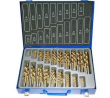 Juego 170 piezas de brocas HSS con cobertura de titanio (Art. 1994)